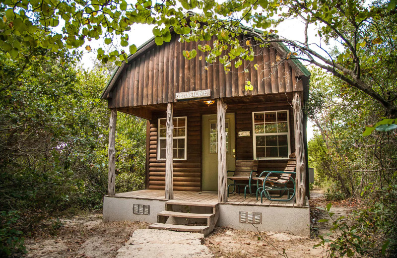Cabin exterior at Hideaway Ranch & Retreat.