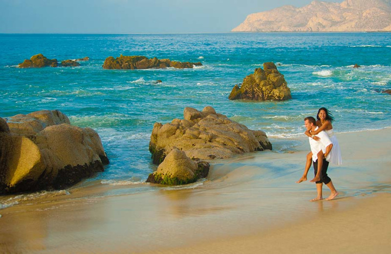 Beach at Earth, Sea & Sky Vacations.