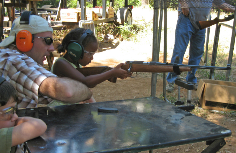 Target practice at Marble Mountain Guest Ranch.