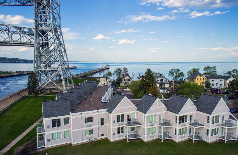 Exterior view of South Pier Inn.