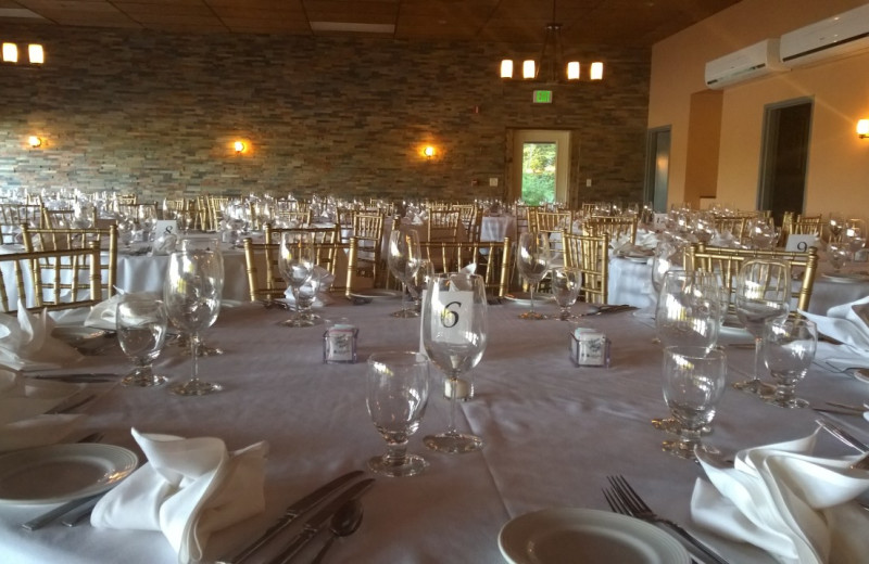 Wedding reception at The Woods At Bear Creek Glamping Resort.