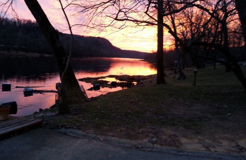 Sunset at Rainbow Drive Resort.