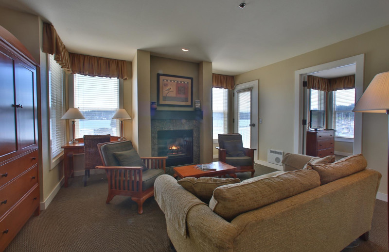 Guest room at The Resort at Port Ludlow.