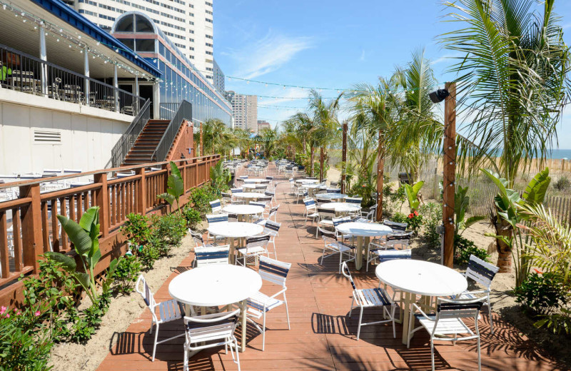 Patio at Clarion Resort Fontainebleau Hotel.