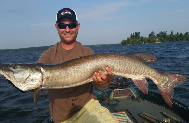 Fishing at Vermilion River Cottages and Canoe Outfitters.