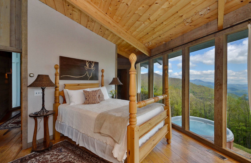 Rental bedroom at Premier Vacation Rentals.