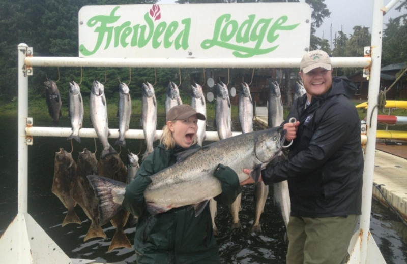 Fishing at The Fireweed Lodge.