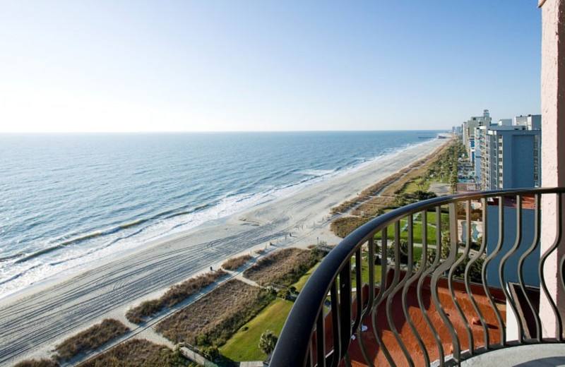 Balcony view at Palms Resort.