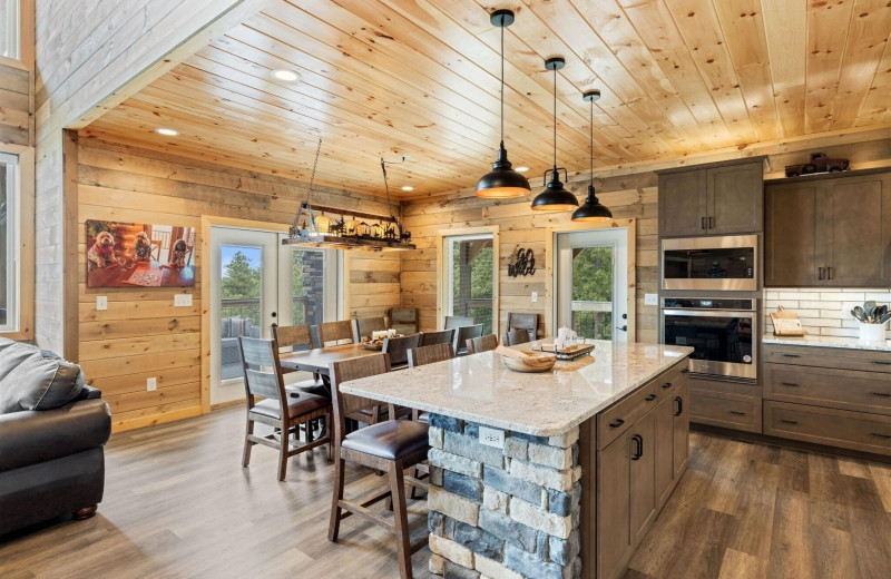 Kitchen at American Patriot Getaways - Morning Wood.