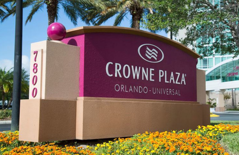 Exterior Sign at Crowne Plaza Orlando Universal Hotel