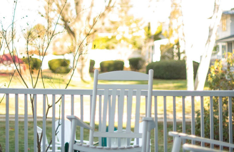 Porch at Harbor Inn.