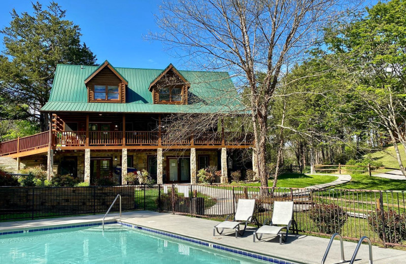 Outdoor pool at Little Valley Mountain Resort.