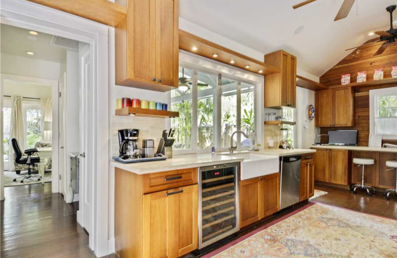 Rental kitchen at At Home in Key West, LLC.