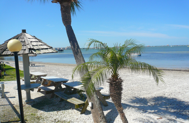 The beach at Bermuda Bay Resort.