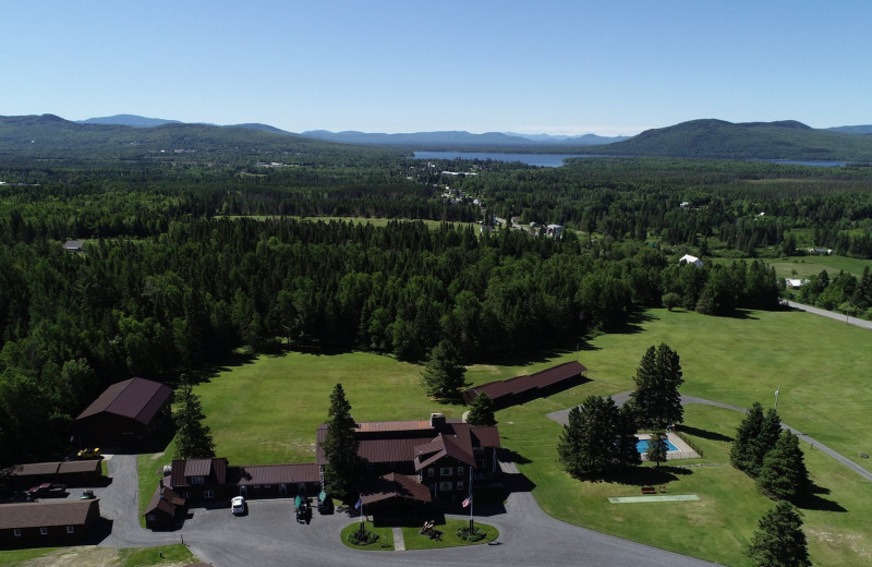 Aerial view of Unity College Sky Lodge.