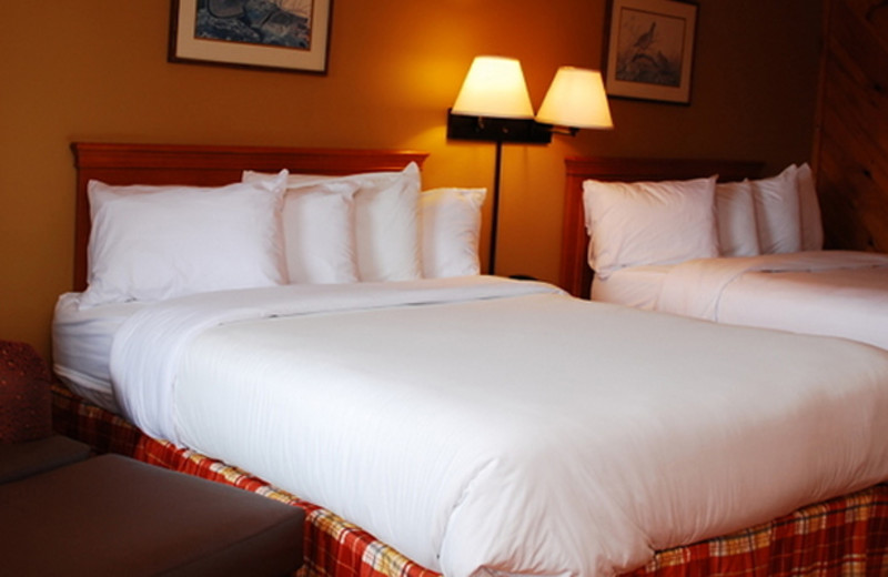 Two bed guest room at Timbers Lodge.