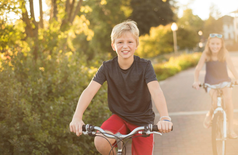 Biking at The Osthoff Resort.