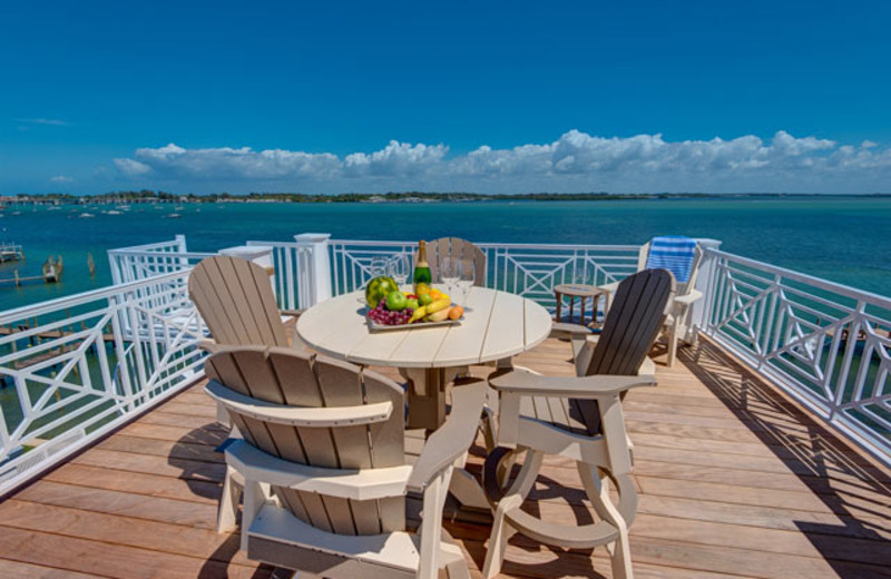 Rental patio at Anna Maria Vacations.