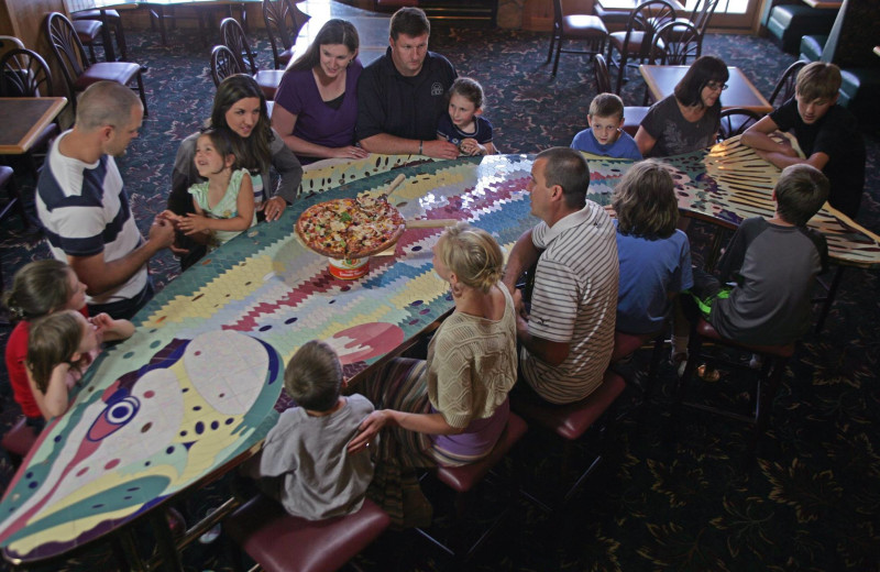 Dining at Superior Shores Resort.