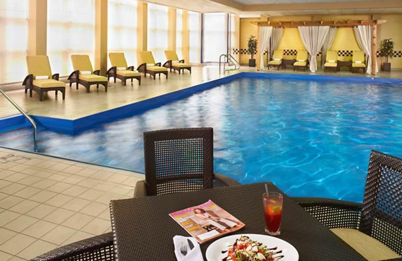 Indoor pool at Detroit Marriott Troy.