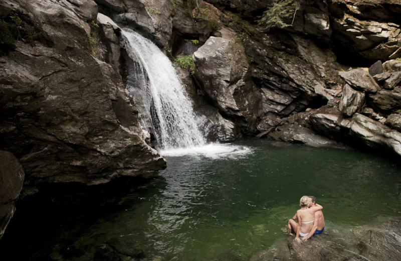 Swimming hole near Topnotch Resort.