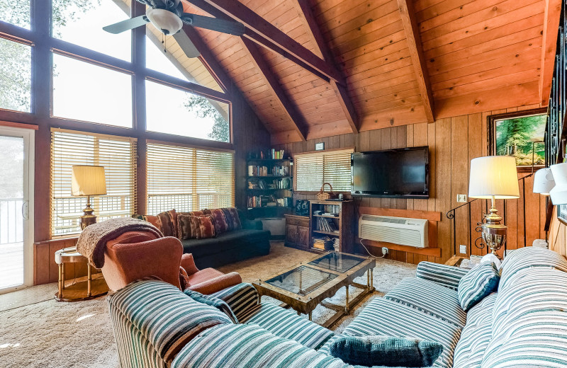 Rental living room at Pine Mountain Custom Rentals.