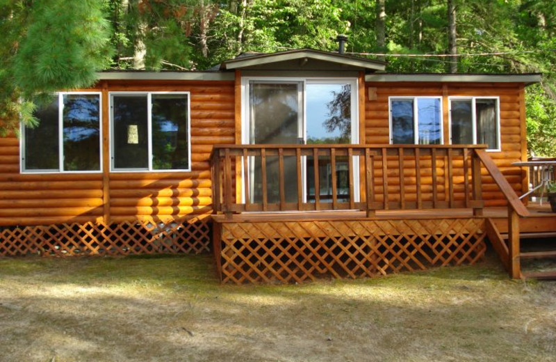 Cabin exterior at Moore Springs Resort.