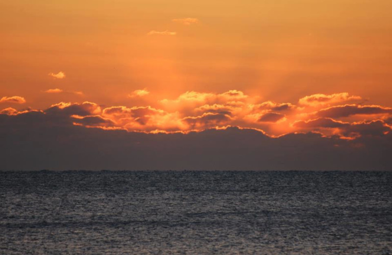 Sunset at Marigot Beach Suites.