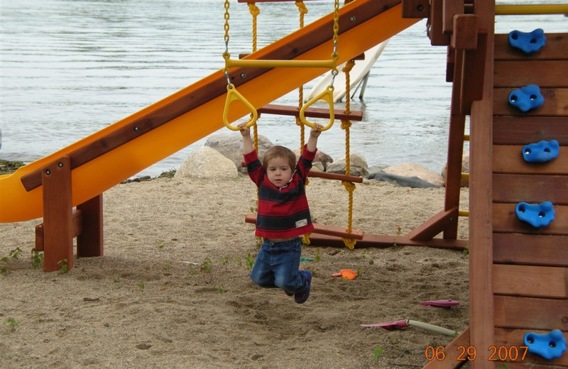 Playground view at The Lighthouse Lodge.