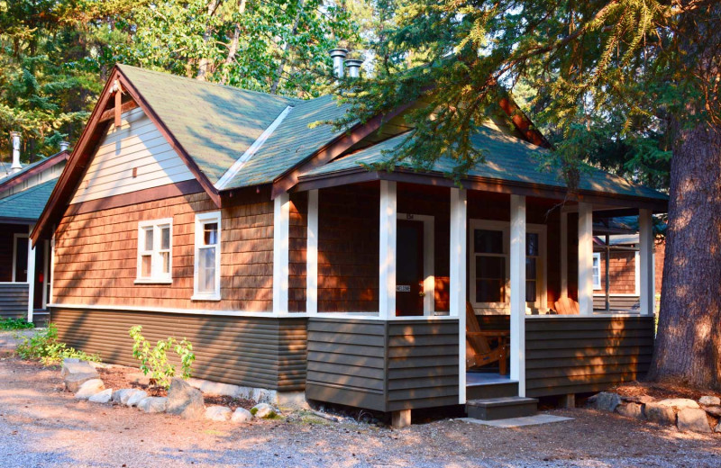 Cabin exterior at Johnston Canyon Lodge & Bungalows.