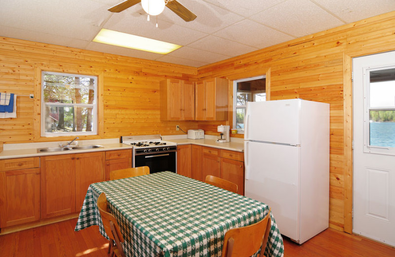 Guest kitchen at Whitefish Bay Camp.