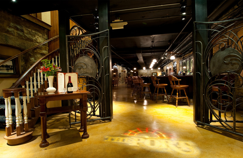 Dining at St. James Hotel.