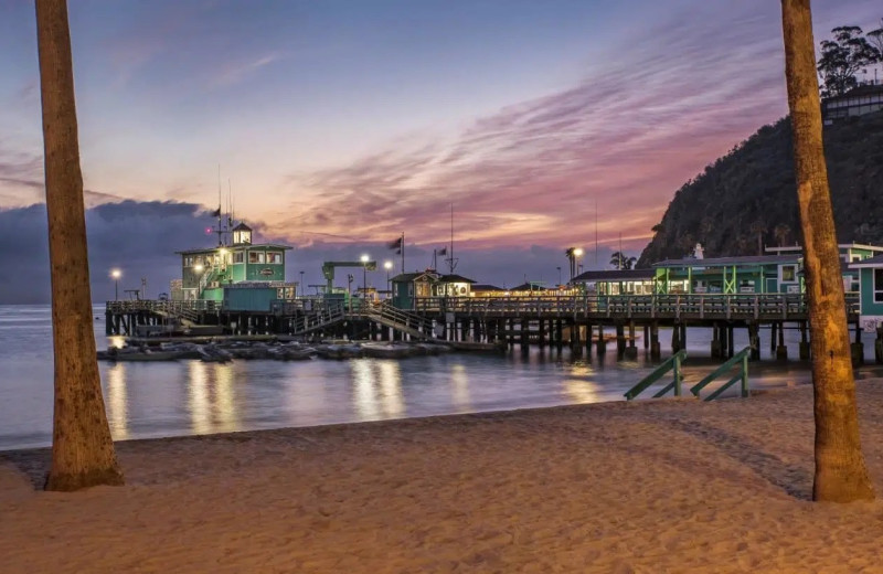 Beach at The Avalon Hotel.