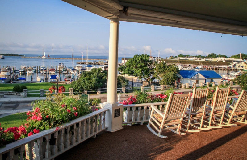 Porch at The Island House Hotel.