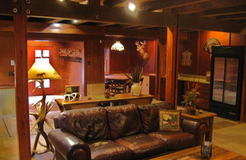 Lodge interior at Cedar Valley Lodge & Hunting.