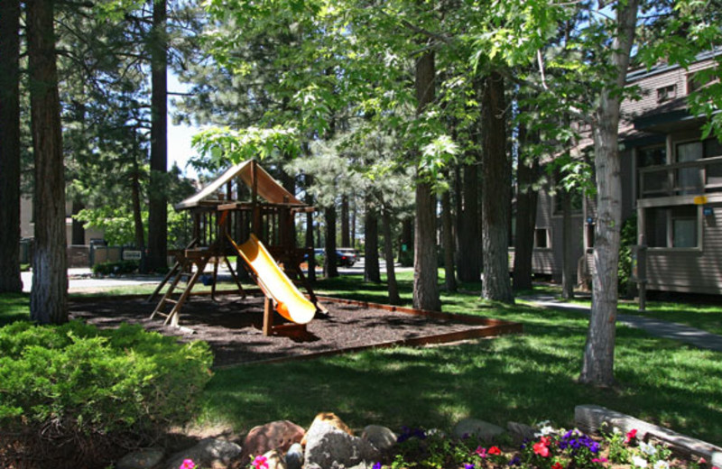 Playground area at Aston Lakeland Village.