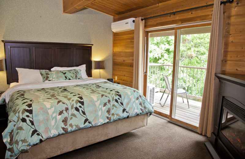 Guest room at Oakwood Resort.