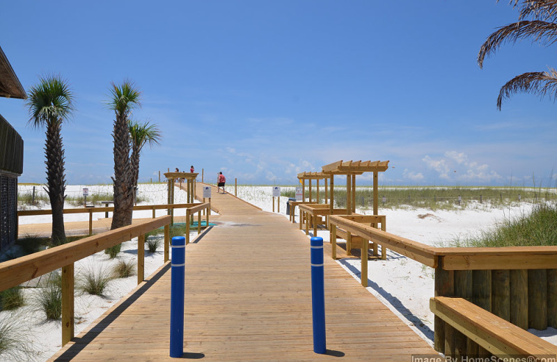 Beach view at Sandpiper Cove.