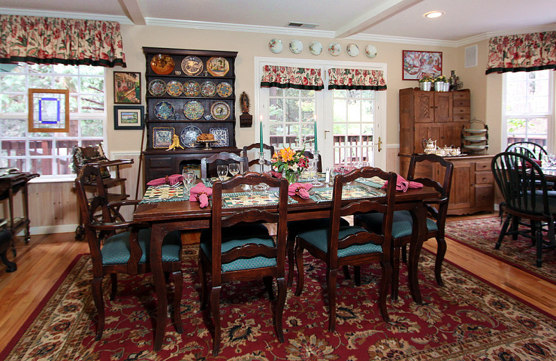 Dining room at McCaffrey House Bed and Breakfast.