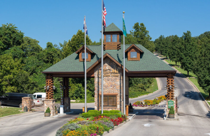 Entrance at Westgate Branson Woods Resort.