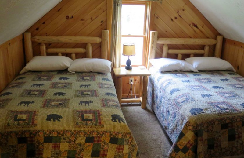 Guest room at Sleeping Bear Resort.
