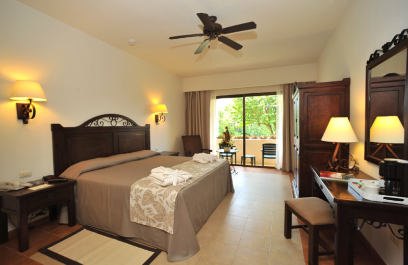 Guest room at Occidental Grand Xcaret.