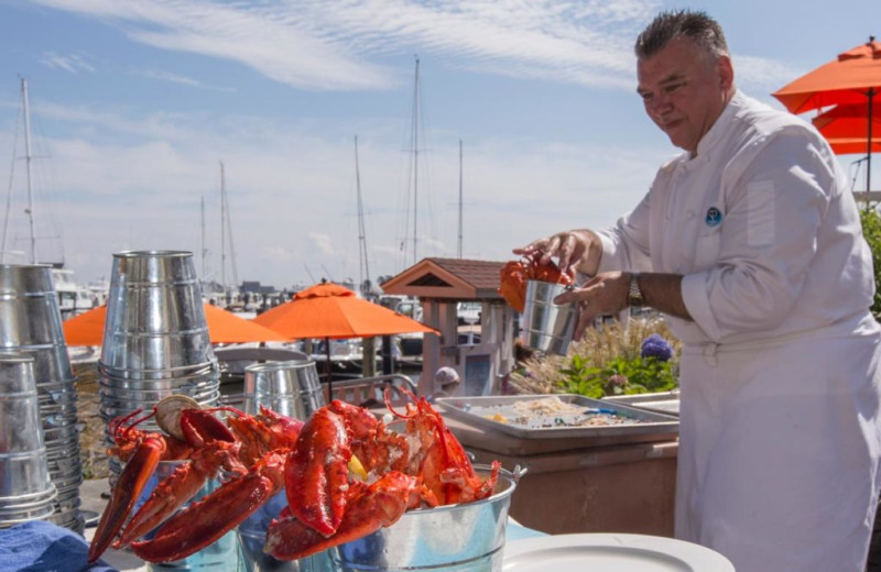 Dining at Saybrook Point Inn & Spa.