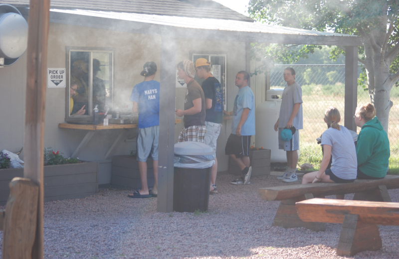 Outdoor grill at Colorado Springs KOA.