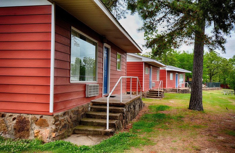 Exterior view of Fin and Feather Resort.