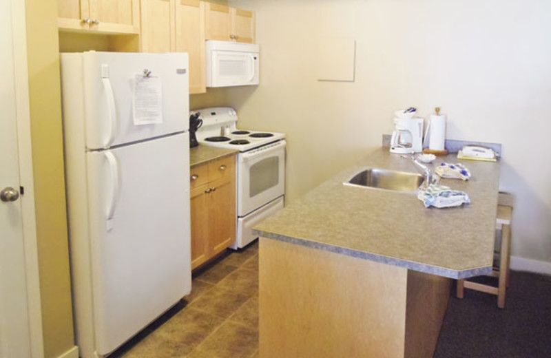 Studio Kitchen at the Panorama Vacation Retreat at Horsethief Lodge