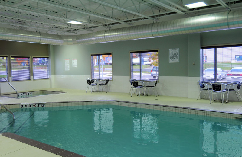 Indoor pool at Super 8 Peterborough Hotel.