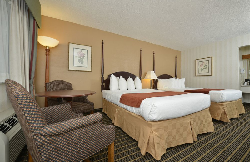Two bed guest room at Green Tree Inn.
