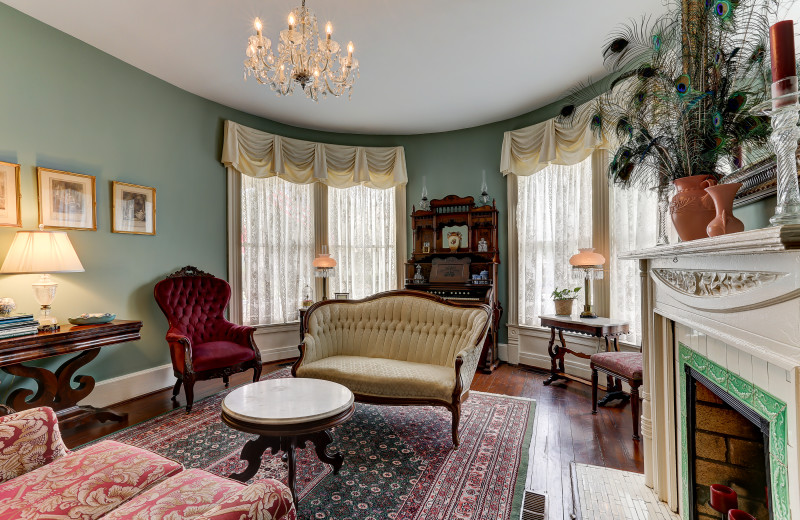 Parlor at C.W. Worth House Bed & Breakfast.