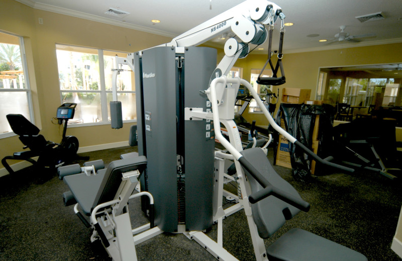 Fitness room at Elite Vacation Homes.